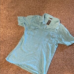 Billabong Light Blue Men's Polo with Chest Pockets